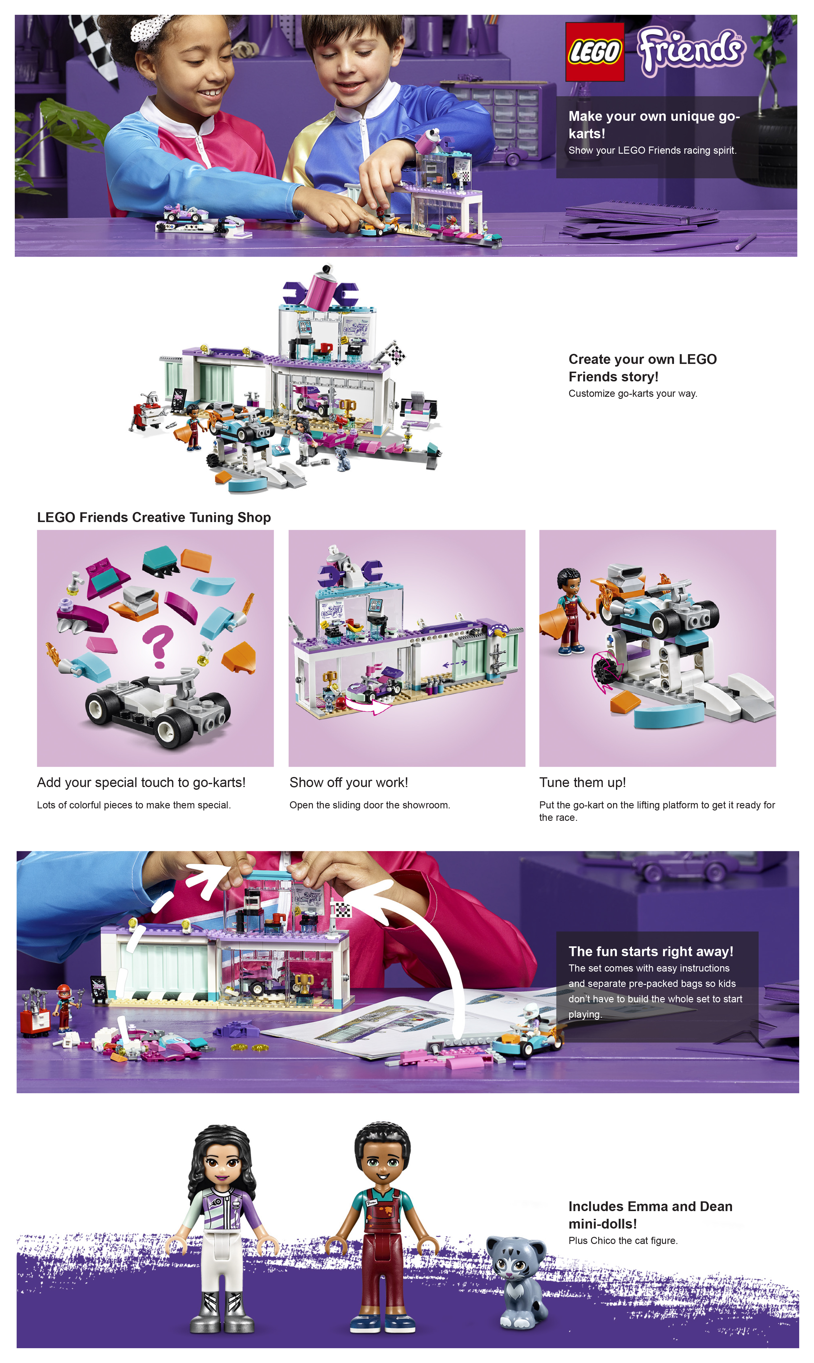 lego friends tuning shop