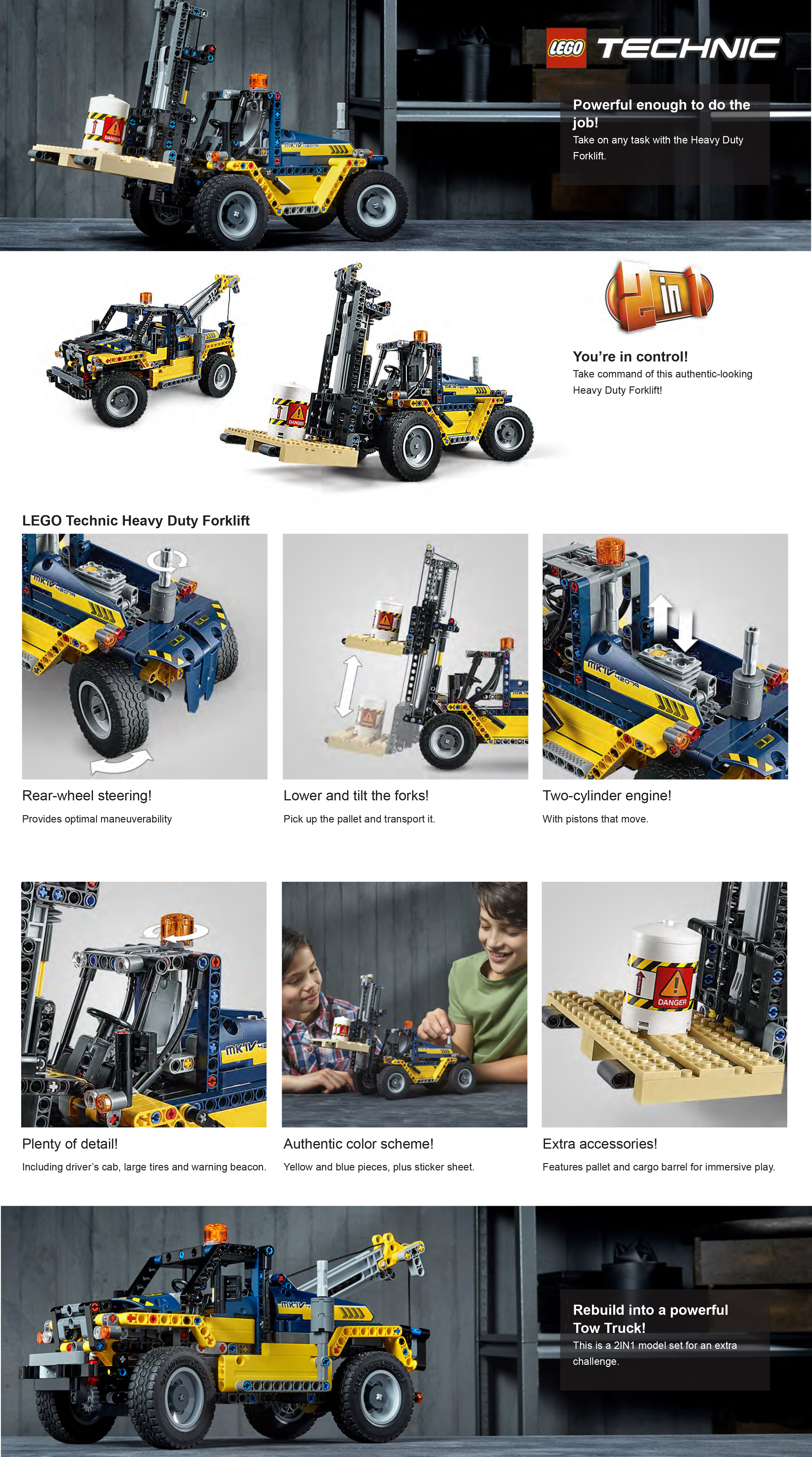 Heavy Duty Forklift Lego Kinderportal